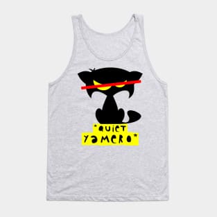 Funny cat meme T-shirt – Quiet yamero (Mozart) – red Tank Top